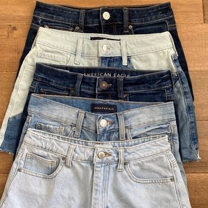 denim shorts bundle NWOT